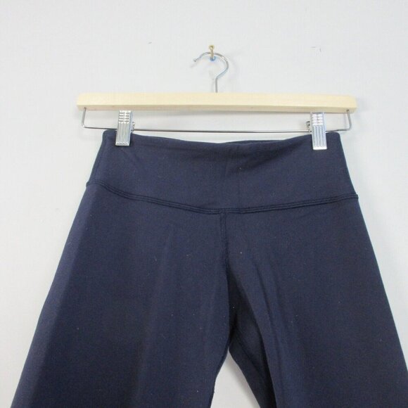Lululemon Low Rise Ankle Leggings Women's 4 Navy Blue Stretch Workout Yoga 216 - Picture 5 of 12